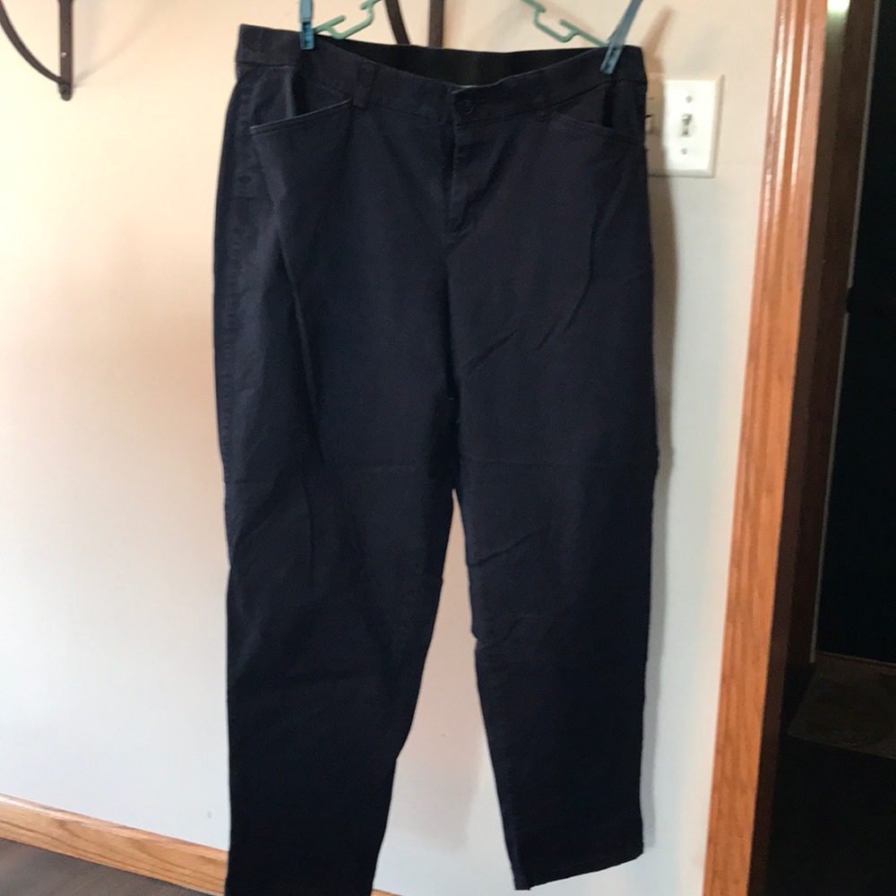Lane Bryant Boyfriend Navy Chino pants